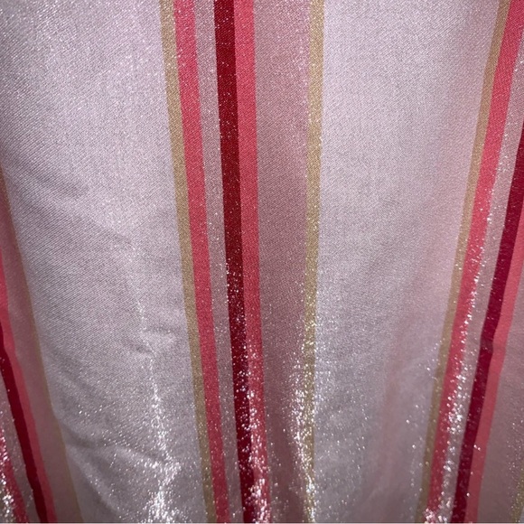 Express Portofino Pink and White Striped Blouse - Picture 3 of 8